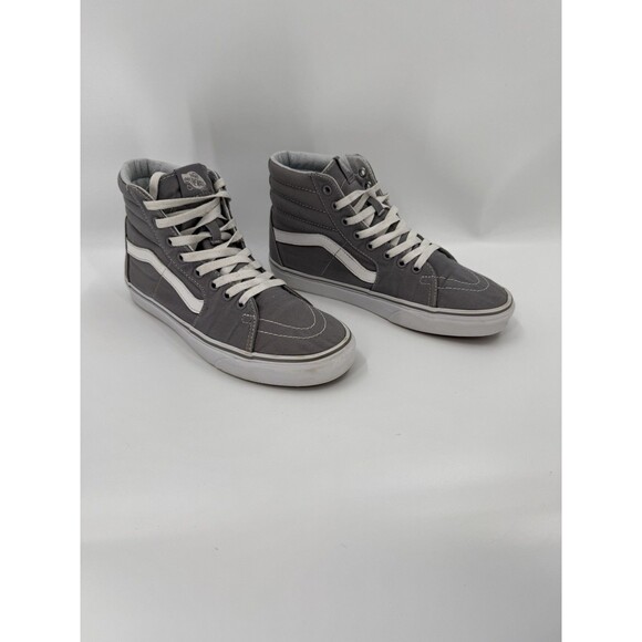 Vans Sk8-Hi Unisex Frost Grey High Top Canvas Shoe Men 7.5 / Women's 9 - Picture 1 of 10